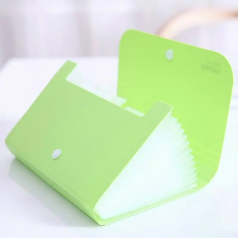 

Candy Color A6 Document Bag Waterproof Presentation Folder Bag Paper Bill Clip Storage Organ Bag Expanding Wallet Folders