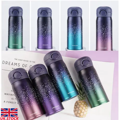 

Stainless Steel Vacuum Insulated Bottle Water Drinks Flask Thermoses 350-500ml