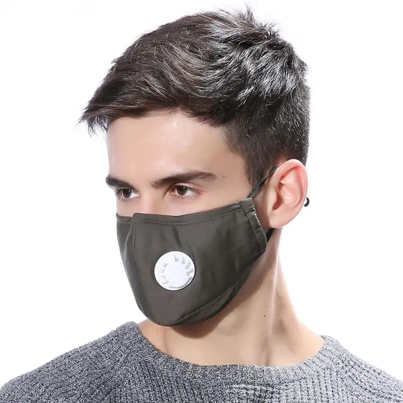 PM2.5 дыхательный клапан Велоспорт холодная все включено Маска Наушники маска