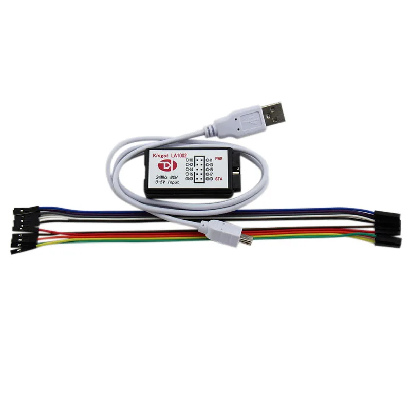 

Kingst La1002 Usb Logic Analyzer 24M Max Sample Rate,8 Channels,10B Samples,Mcu,Arm,Fpga Debug Tool,English Software