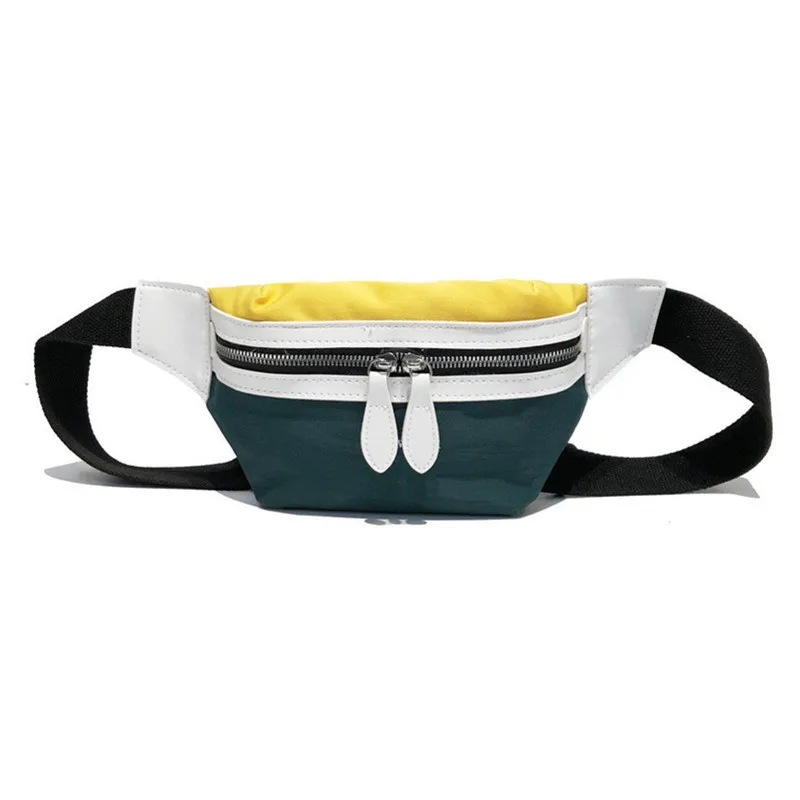 

2019 New Canvas Leisure Panelled Fanny Pack For Girls Letter Waist Bag Packs fashion Chest Crossbody bag For Sports Gym Bag