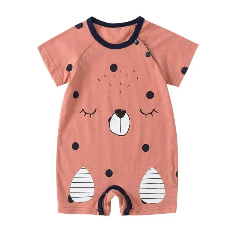 الوليد الطفل السروال القصير قصيرة الأكمام الكرتون الدب منقطة طفل بذلة الصيف الربيع لينة الرضع الملابس طفل الوليد الطفل السروال القصير قصيرة الأكمام الكرتون الدب منقطة طفل بذلة الصيف الربيع لينة الرضع الملابس طفل