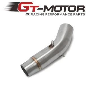 

Motorcycle Middle Pipe Link Pipe Exhaust Slip On Section For Suzuki GSR750 GSR 750 2011-2018