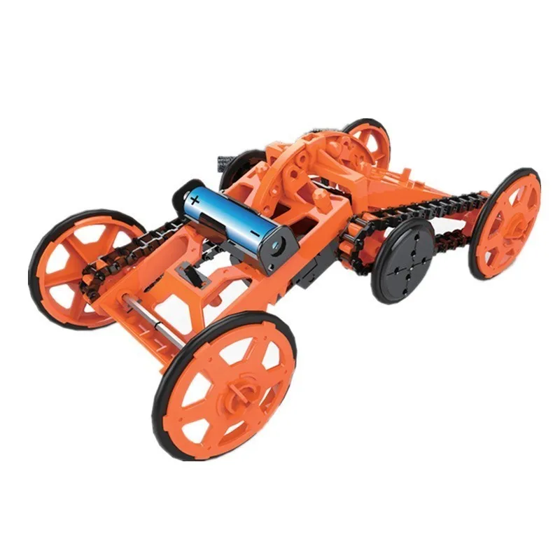 Self Assembly DIY005 Electric Smart vehicle Car Learning Educational Toys For Children Birthday Gift Toy Models Gadget Hobby