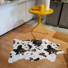 Домашний коврик из яловой кожи нескользящий бархатный коврик для ванной комнаты абсорбирующий коврик вода ванная комната ковер 110*75 см Бархатный кожаный коврик 1 шт