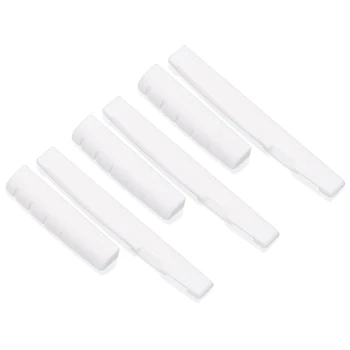 

SEWS-3 Set (6Pcs) Guitar Nut And Acoustic Bridge Saddle Made Of Bone For 6 Strings Classical Guitar