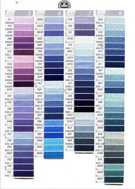 Нить для вышивки нитью/Выберите любой цвет и количество свободно/аналогичный DMC/все 447 цветов