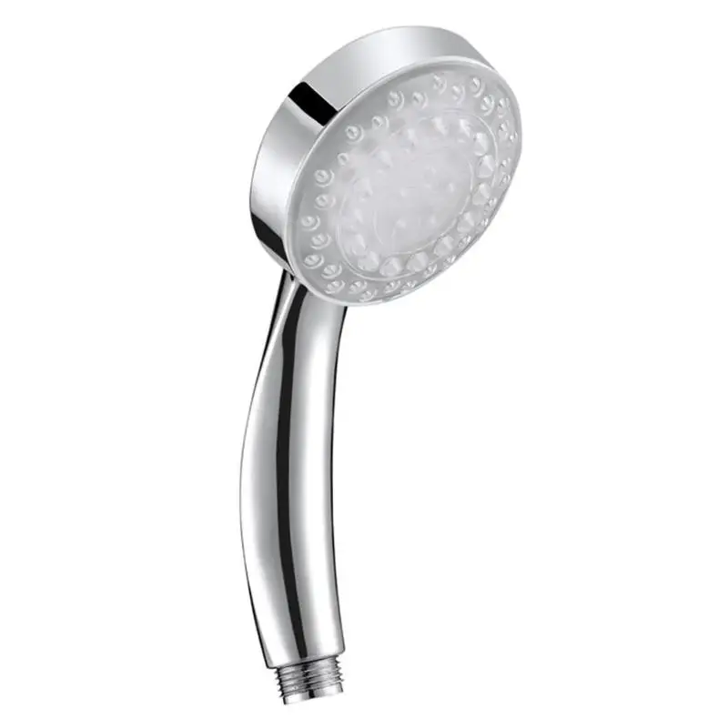

Colorful LED Shower Head 7-Color Changing Shower Head No Battery LED Waterfall Single Shower Head Round Bathroom Accessories