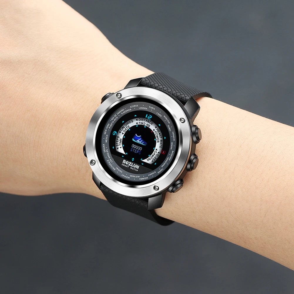 

W30 round Colorful screen Sports Smart Watch Bluetooth 4.0 Waterproof IP67 Heart Rate Fitness Monitor Smart Reminder Watch