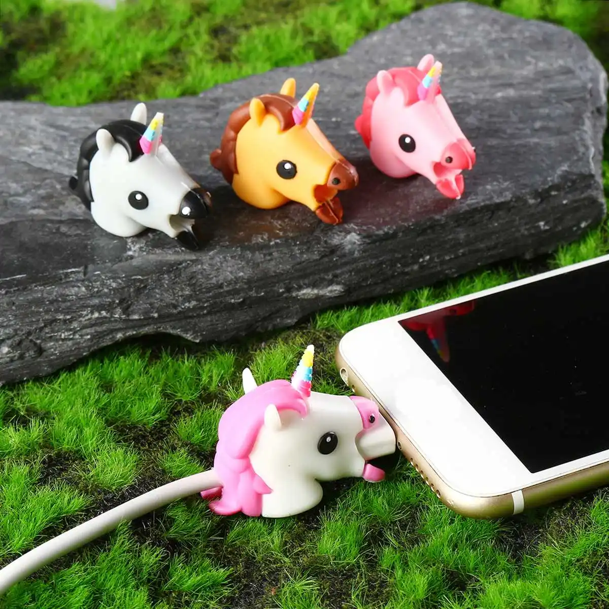 

Cartoon Cable Protector for iphone Cable Winder Cover Data Line Protection Organizer For Phone USB Charging Accessory