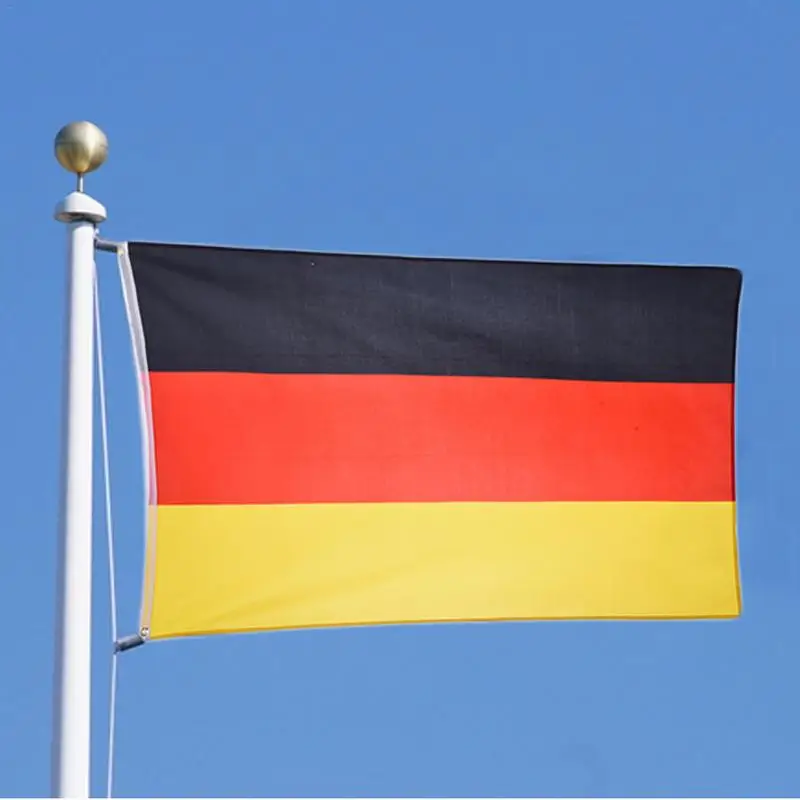 Бесплатная доставка 90х150 см Немецкий флаг Deutschland парад полиэстер печатные
