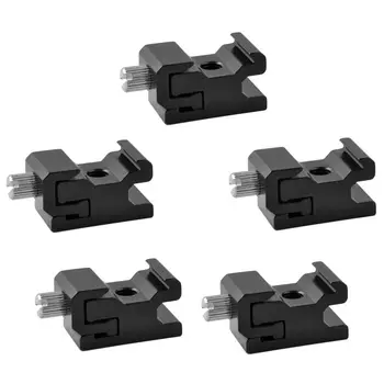 

5 Pack Metal Hot Shoe Flash Stand Adapter with 1/4 inch Threaded for Stand Flash Lighting Bracket