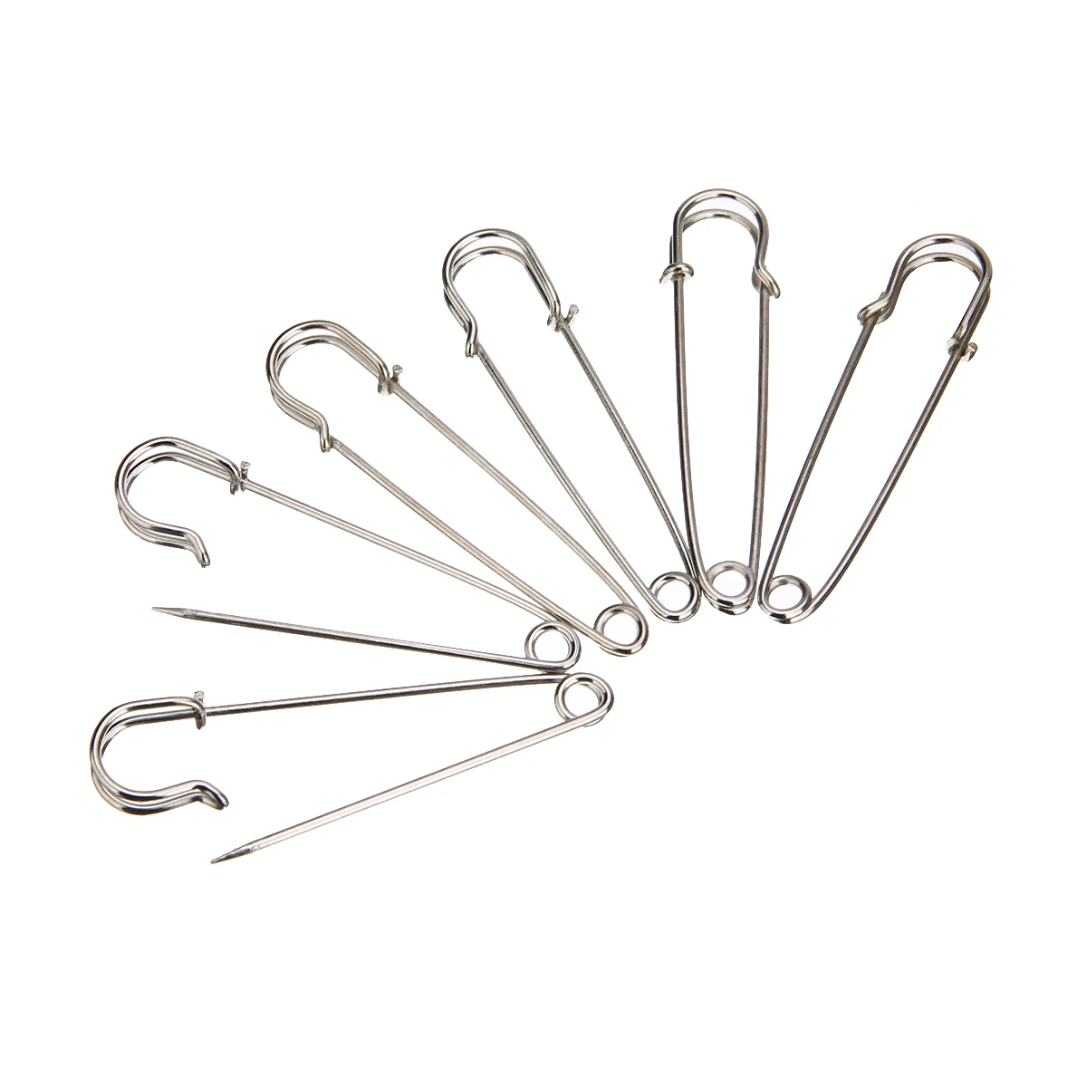 

12pcs 70*12mm Stainless Steel Safety Pin Large Safety Pins Brooch for Making Wedding Bouquet Brooch DIY Decoration