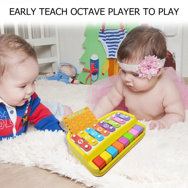 Jual Alat Musik Anak anak Pendidikan Dini Tangan Mengetuk Piano Multicolor Xylophon Mengembangkan Musik Mainan untuk Bayi Pengakuan Suara