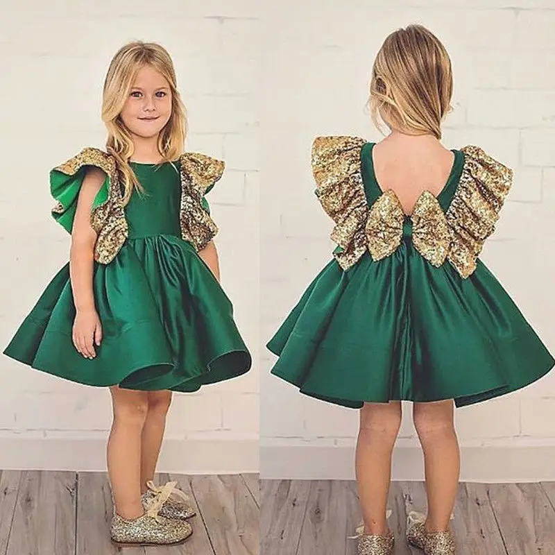 

Baby Girls Fashion Flower Tulle Dress Kids Princess Party Wedding Bridesmaid Christmas Formal Ball Gown Dress Gift