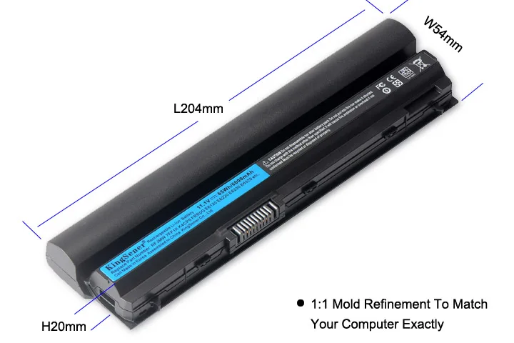 KingSener 11,1 В 6000 мАч RFJMW ноутбук Батарея для DELL Latitude E6320 E6330 E6220 E6230 E6120 FRR0G KJ321 K4CP5 J79X4 7FF1K