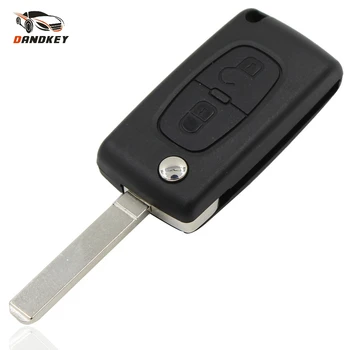 

Dandkey New High Quality Replacement 2 Button Remote Flip Folding Key Shell Case For CITROEN C2 C3 C4 C5 C6 CE0536 key shell