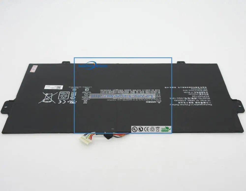 Новая настоящая аккумуляторная батарея для ноутбука SQU 1605 41CP3/67/129 Acer Swift 7 ACER S7 371 15 4