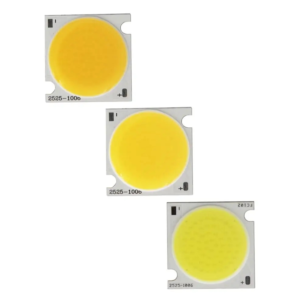 10PCS manufacturer LED COB 25mm 20W 30W Square Flip chip High lumen Strip Light Source Module COB bulb lamp for downlight