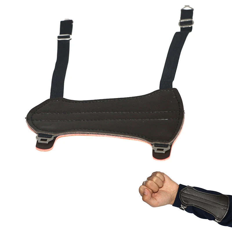 

Adjustable Archery Arm Guard Bow Protect 2 Strap Arm Support Protector 14.5cm