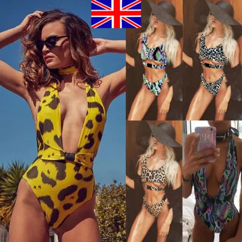 

Fashion Casual Slim Summer Leopard Womens Summer Beach Pretty Bikini Sets Ladies Holiday High Waist Swimsuit Swimwear
