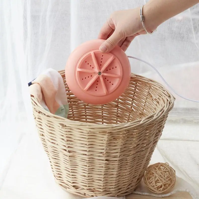 

New Portable 2 in 1 USB Ultrasonic Turbine Washing Machine Spin Dryer Laundry Washer Cleaner for Home Travel