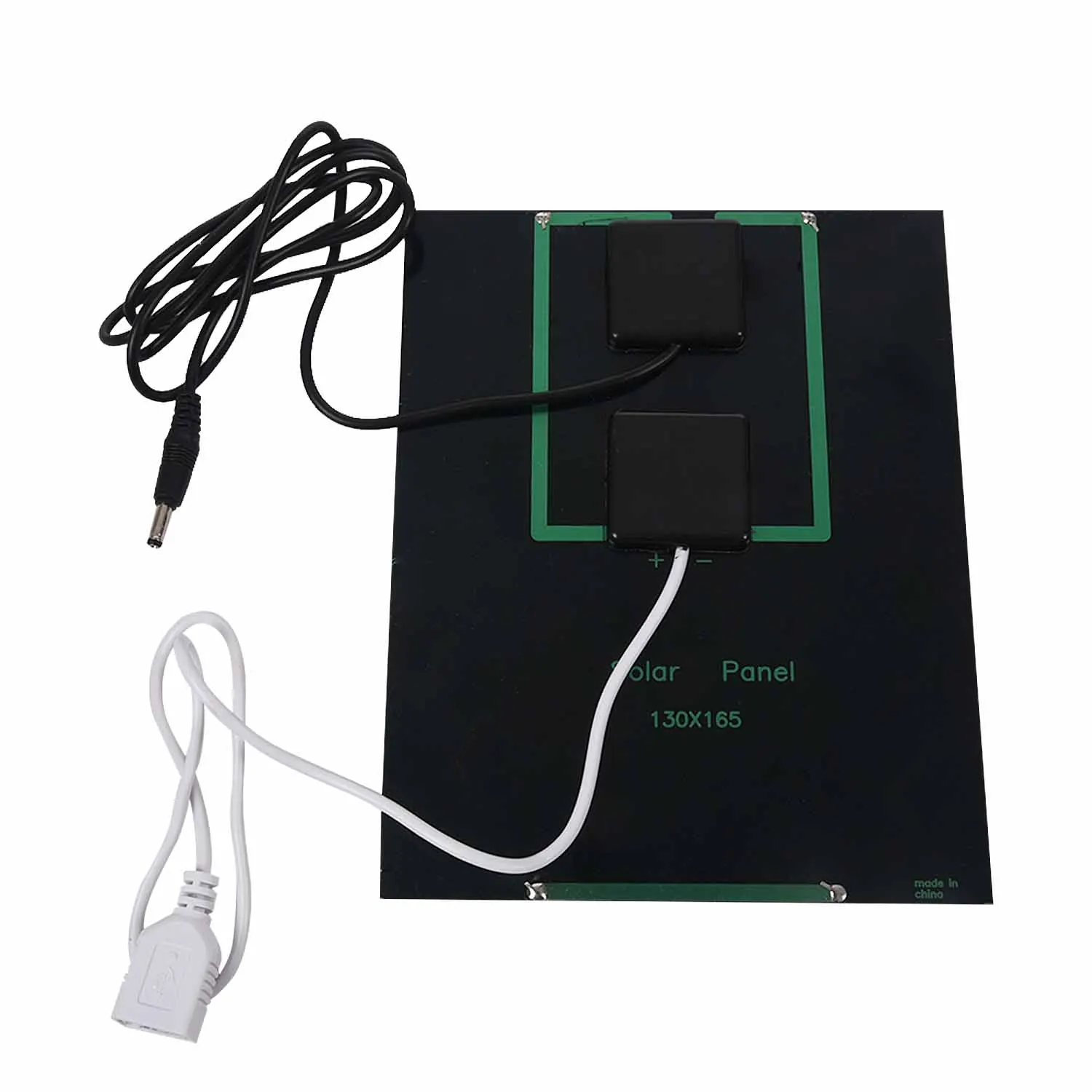 

New 3.5W 5V Solar Panel With DC35MM Base For 18650 Rechargeable Battery+USB Output For Mobile Power Banks