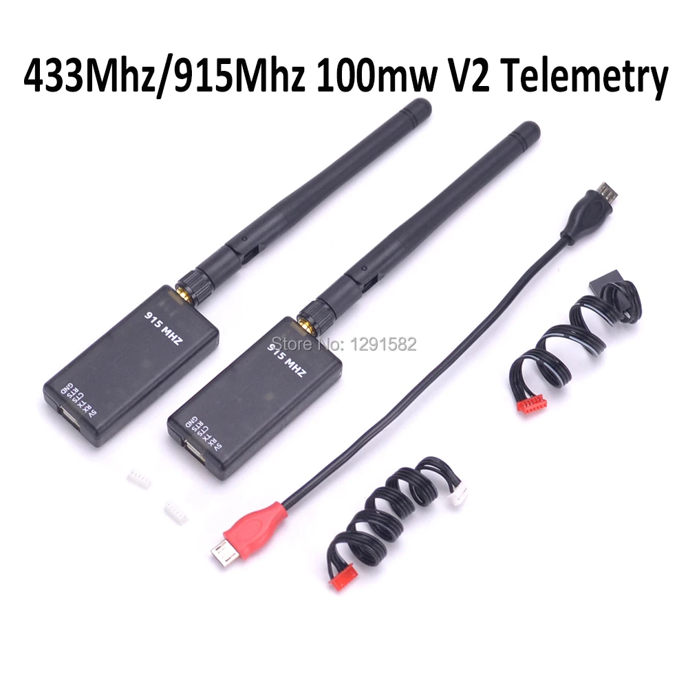 

433Mhz 915Mhz V2 100mw Dual TTL 433 915 Telemetry Kit Radio 3DRobotics 3DR for Mini APM Pro Pixhawk APM2.6 APM2.8