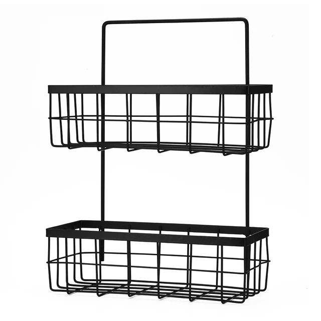 Special Offers Multifunction Iron Shelf Basket Hanging Storage Rack Kitchen Cabinet Holder Organizer Home Storage Organization