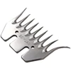 BEIYUAN 9 Tooth Sheep Shearing Clippers Blade Staright and Elbowl Goat Shears Convex Comb Cutter Shearing Clipper Tooth Blade 3