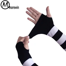 Новые модные солнцезащитные перчатки для женщин и мужчин, сексуальные длинные полосатые перчатки для вождения, женские сексуальные мужские осенние варежки, мужские летние Opeara варежки