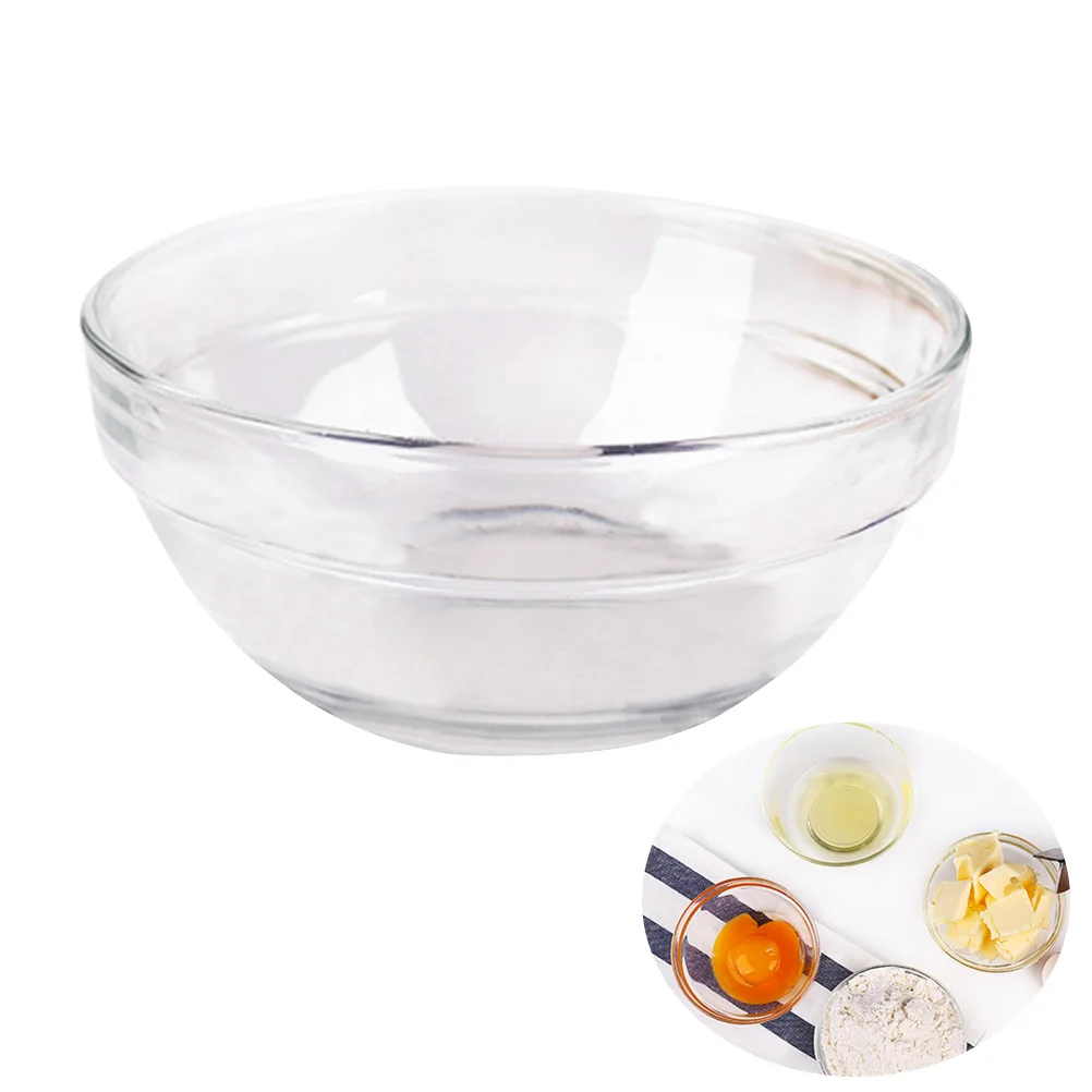 10cm Mixing Glass Bowl Practical Baking Container For Salad Fruit Eggs