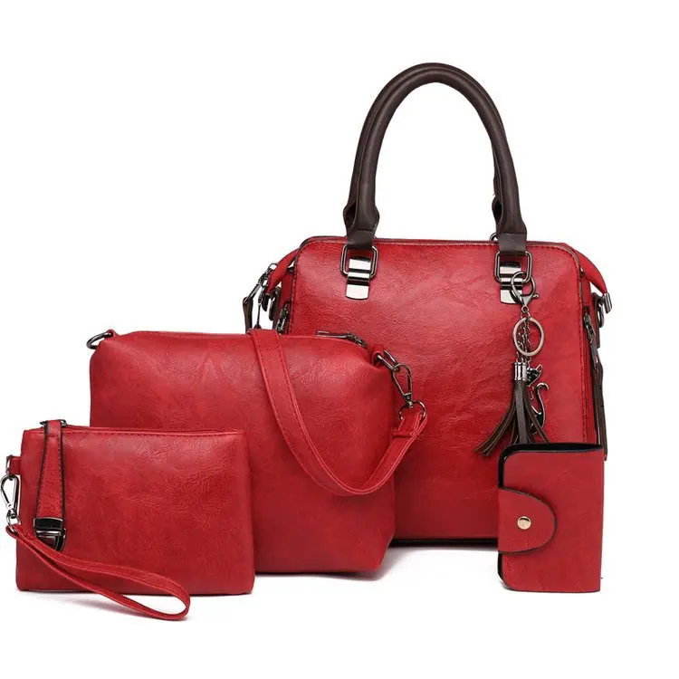 

The new Korean version of the multi-piece women's bag, one-shouldered handheld oblique straddle mother bag, a hair surrogate
