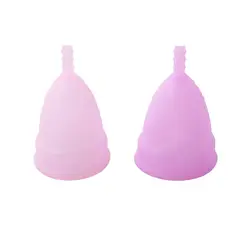 2 шт.. Женские Гигиенические менструальные чашки Медицинские силиконовые чашки женские альтернативные прокладки тампоны для женщин