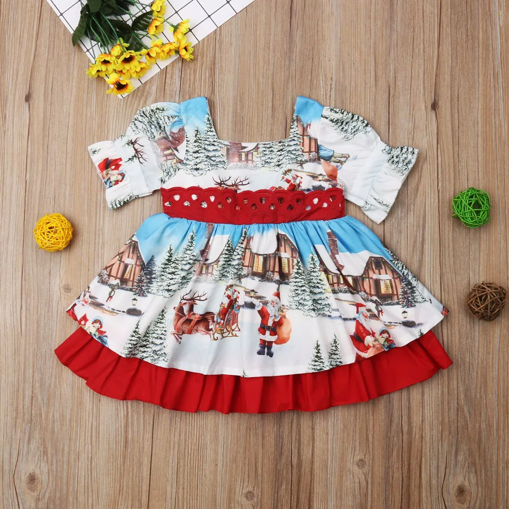 

Kid Girl Retro Flared Party Dress