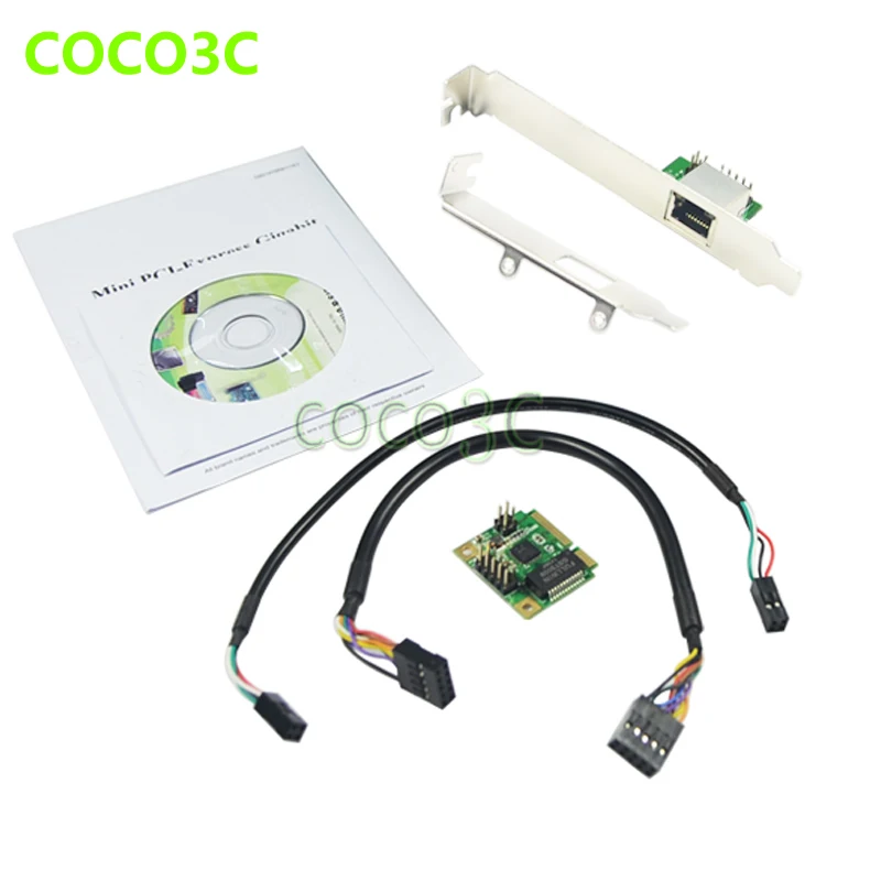 Mini PCIE 2 порта гигабитная сетевая карта PCI express Ethernet Lan Карта 1000 М адаптер со