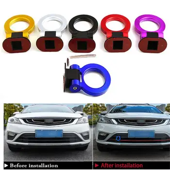 

Car-styling Auto Refitment Plastic Trailer Hook Decorative Sticky Traction Towing Hook Small Trailer Ring Hook Car Towing Bars