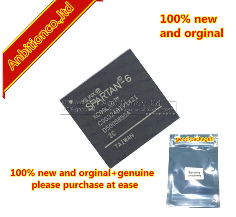 

1pcs 100% new and orginal XC6SLX9-2CSG324C XC6SLX9-2CSG324 BGA in stock