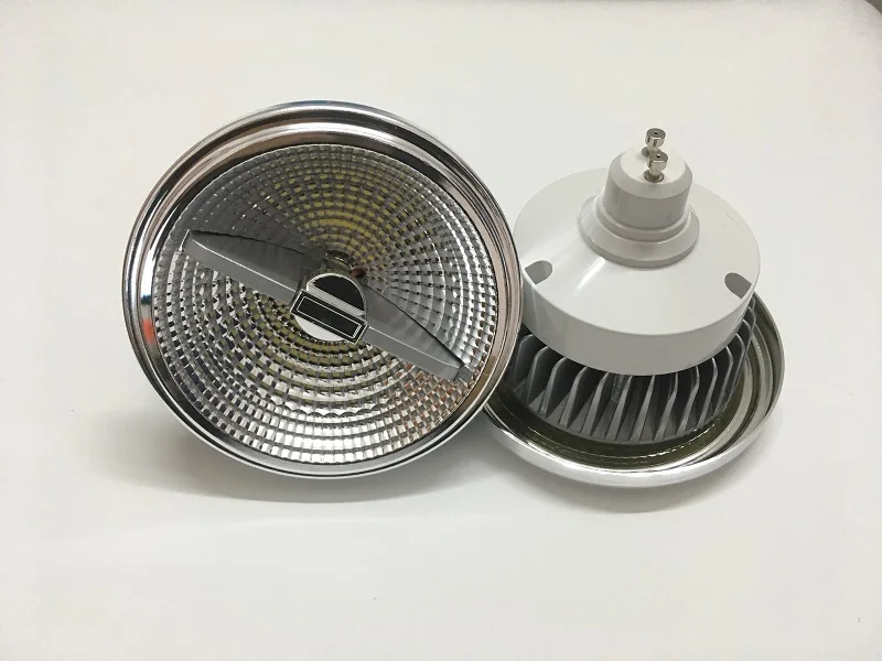 

6pcs/lot Dimmable LED AR111 lamp 12w 15w GU10 led AR111 reflector downlight QR111 ES111 LED spotlight AC85-265V