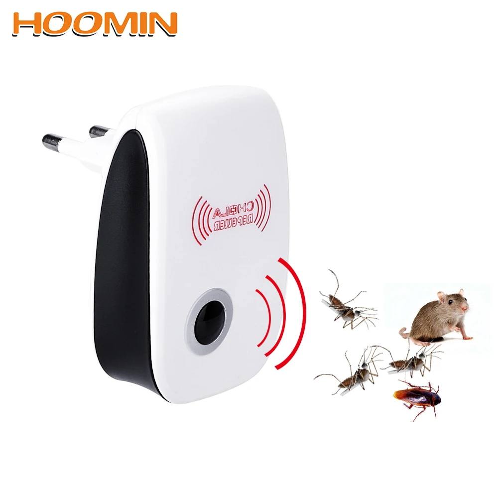 

HOOMIN Electronic Mosquito Repellent EU/US Plug Rodent Contro Indoor Cockroach Mosquito Insect Killer Ultrasonic Pest Repeller