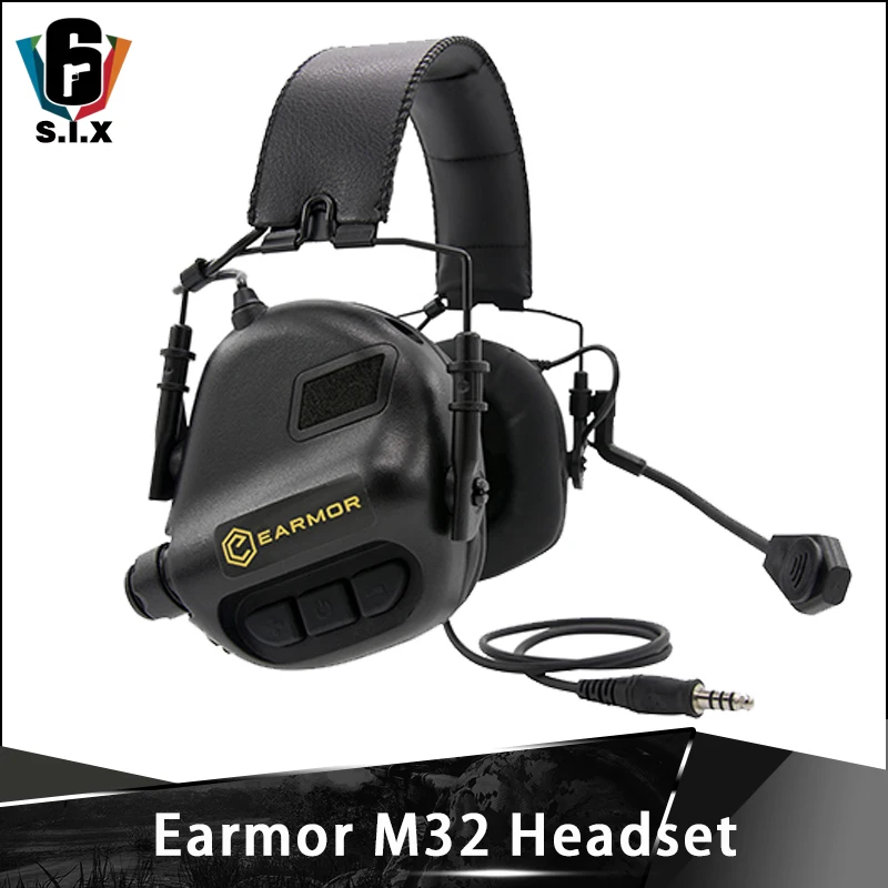 - OPSMEN Earmor Airsoft Tactical Earmuff Noise Reduction Headset M32 MOD3 Aviation Headsets And M51 PTT