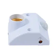 LanLan E27 инфракрасный датчик движения Сенсор автоматический держатель лампы потолочный светильник