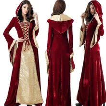 Хэллоуин Ренессанс средневековое платье для женщин большой размер, Принцесса Королева платье платья Длинные готические винтажные маскарадные костюмы вечерние