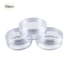 50 шт./компл. косметика парфюмерия диспенсер 5 мл пузырь и крем бутылки и контейнеры Пластик Косметическая упаковочная коробка прозрачный Цвет баночка для косметики бутылки
