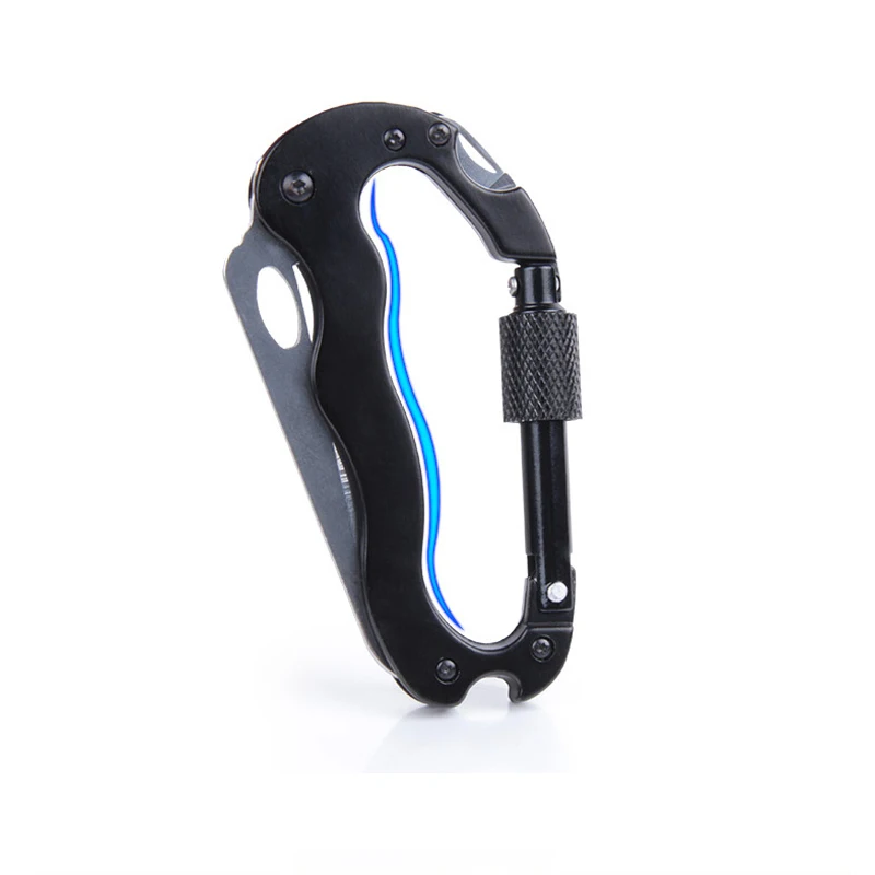 

Car Key Chain Multifunctional Outdoor Camping Mountaineering Carabiner Keychain Key Ring Screwdriver Bottle Opener Keyring