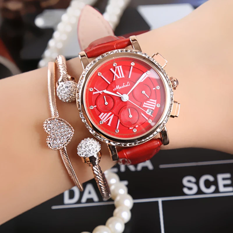 

2019 New Arrival France Popular Quartz Watch for Women Simple Roma Dial Rope Strap Watch for Women Gift