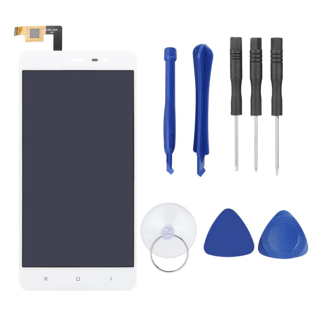 Белый мобильный телефон в сборе с набором инструментов для удаления Xiaomi MI Note3 Pro