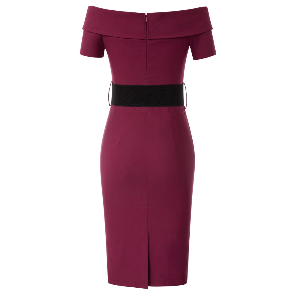 Сексуальное женское вечернее платье с открытыми плечами Bodycon Midi Cocktail Pencil dress