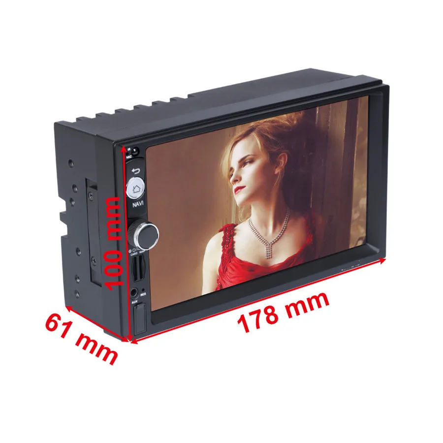 7 &quotAndroid 1 система автомобиля MP5 1080P 2Din четырехъядерный GPS Bluetooth FM AM RDS DAB с задней