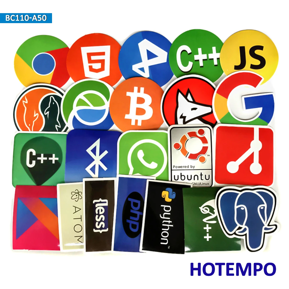 Aliexpress.com : Buy 50pcs Internet Java JS Bitcoin Programming Language Stickers for Moblie ...